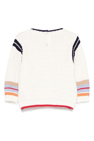 white cotton jumper FENDI KIDS | BMG110AUKNF0ZA0